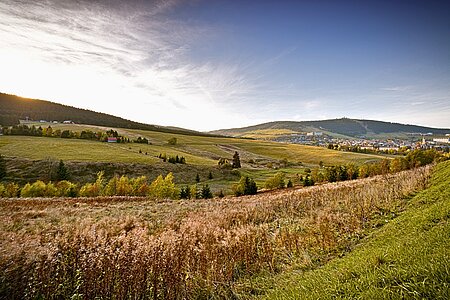 Blick auf Oberwiesenthal