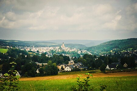 Blick auf Schneeberg