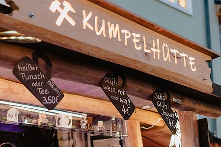 Kumpelhütte auf dem Schwarzenberger Weihnachtsmarkt