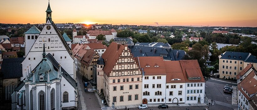 Blick auf die Freiberger Altstadt