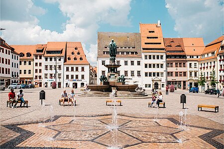 Marktplatz in Freiberg