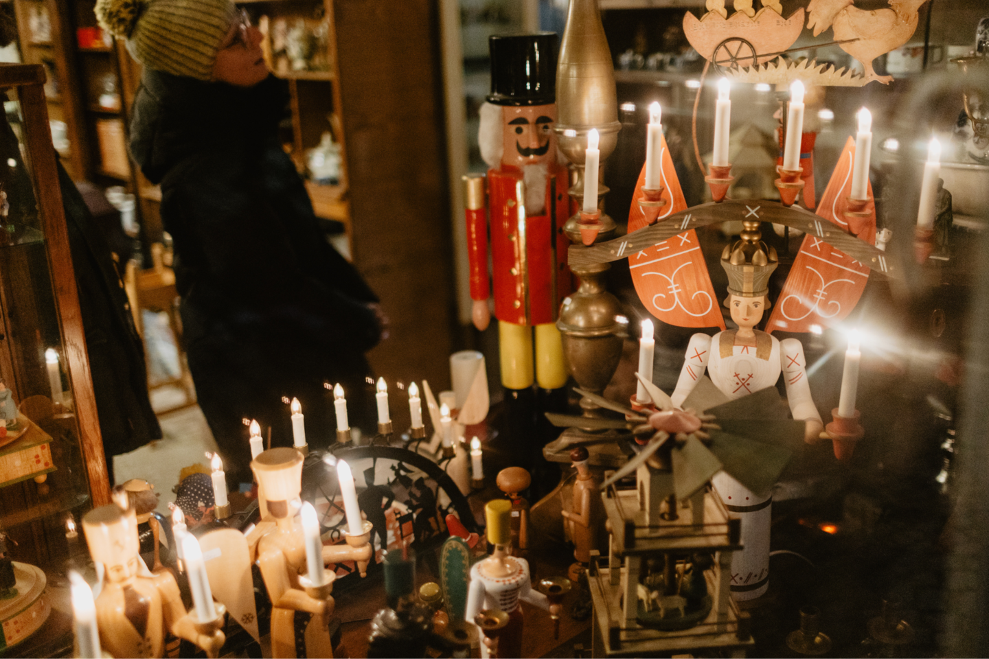 Weihnachten im Erzgebirge | Schaufenster in Schwarzenberg
