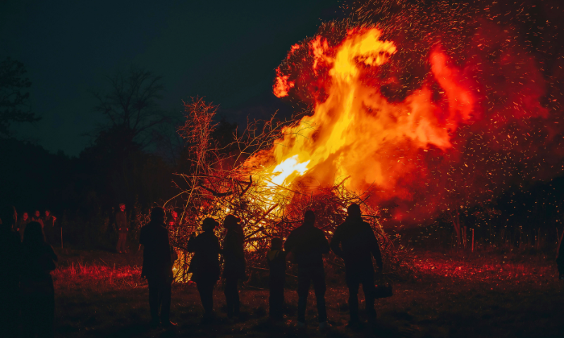 Lichtmess-Feuer in Bockau