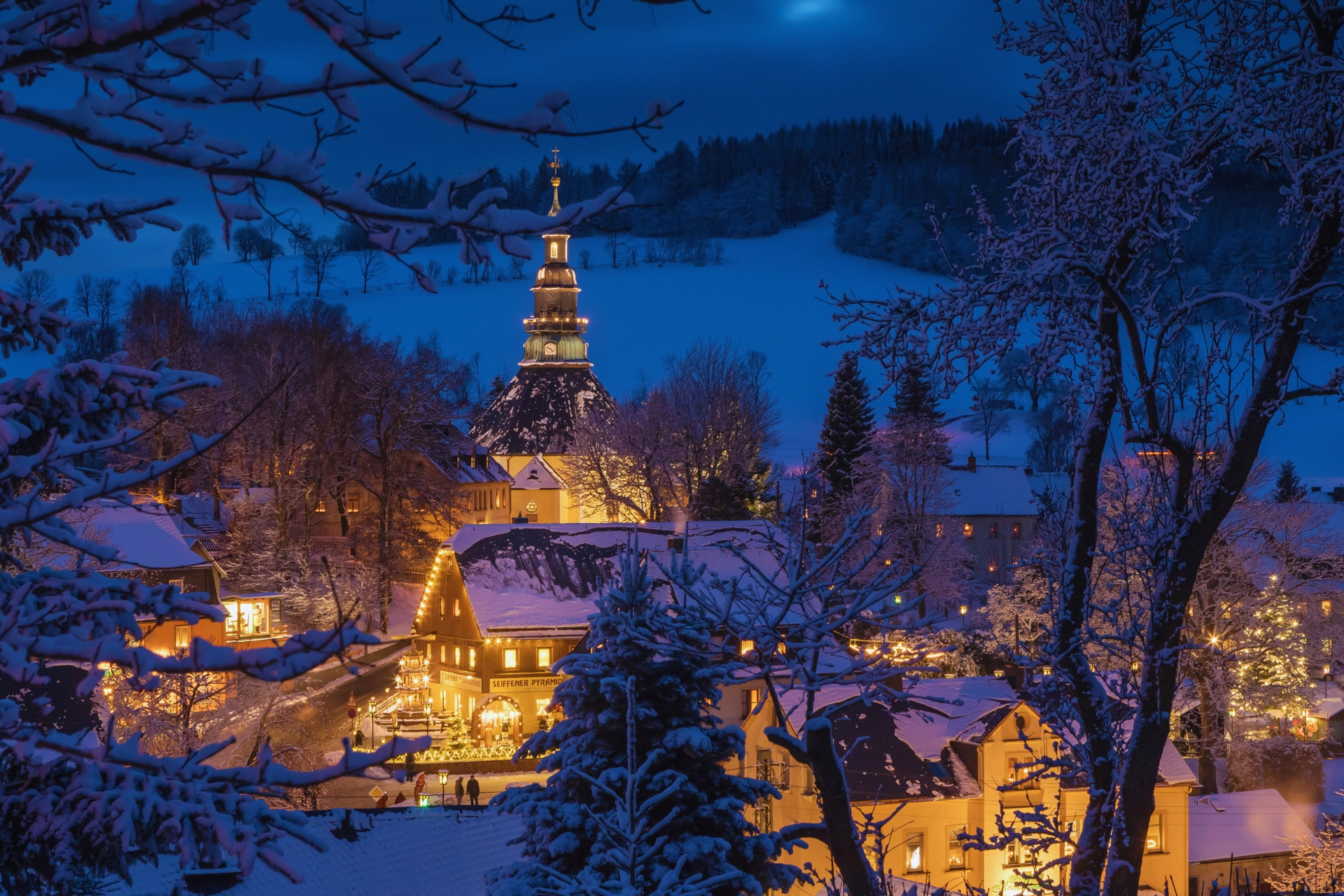 Bergkirche in Kurort Seiffen im Erzgebirge