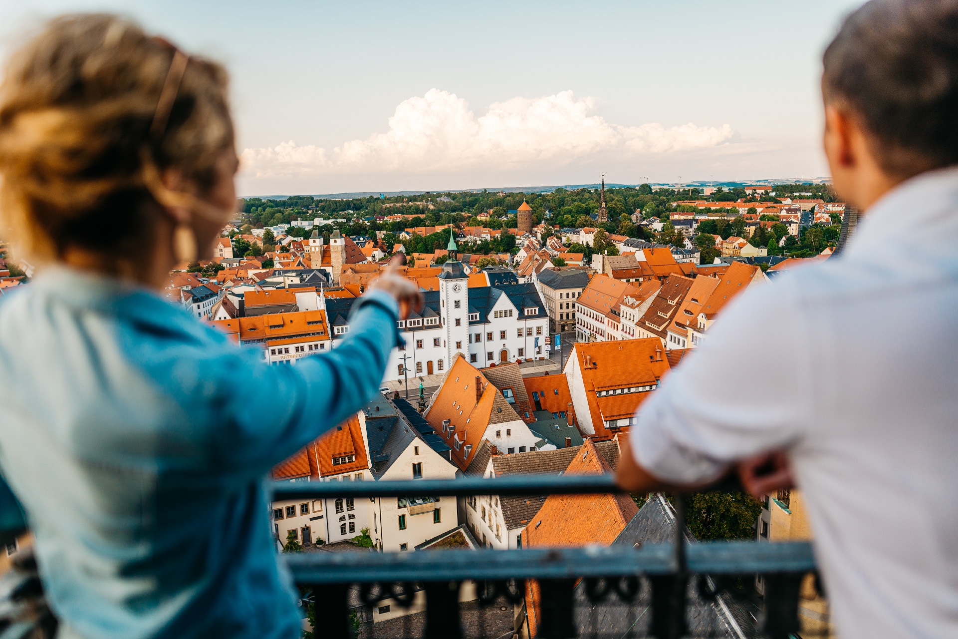 Blick auf die Freiberger Altstadt