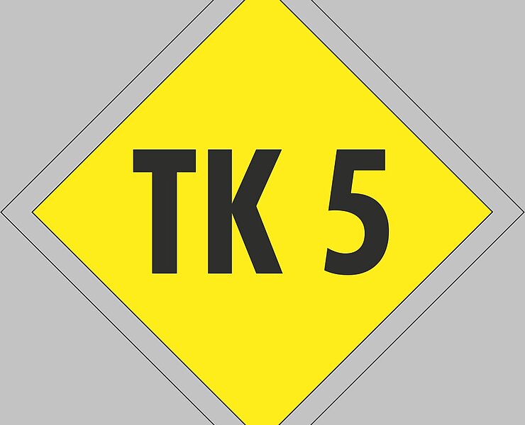 Schild Terrainkurweg 5 - TK5 ()