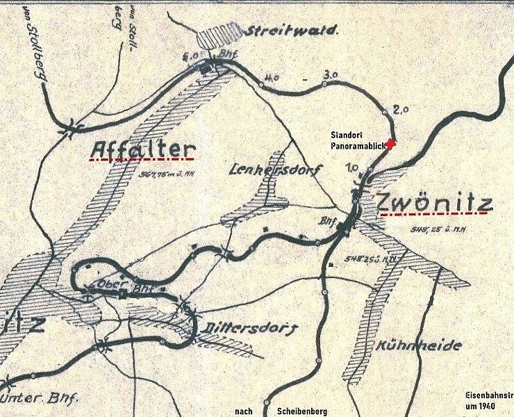 Streckenplan (Stadt Zwönitz)