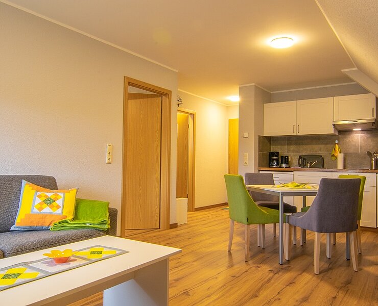 Beispiel Ferienwohnung Wohnküche (Pension Talblick)