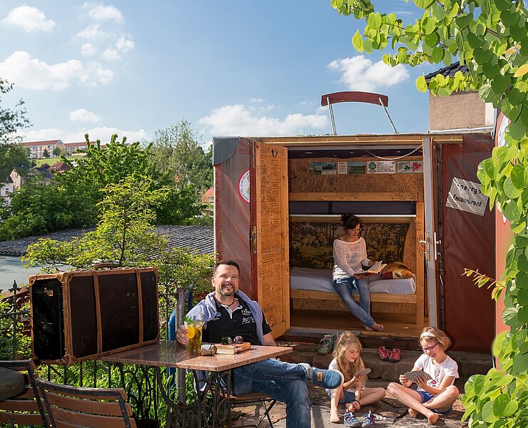 Kofferhotel Zum Prellbock Lunzenau (BUR-Werbung)