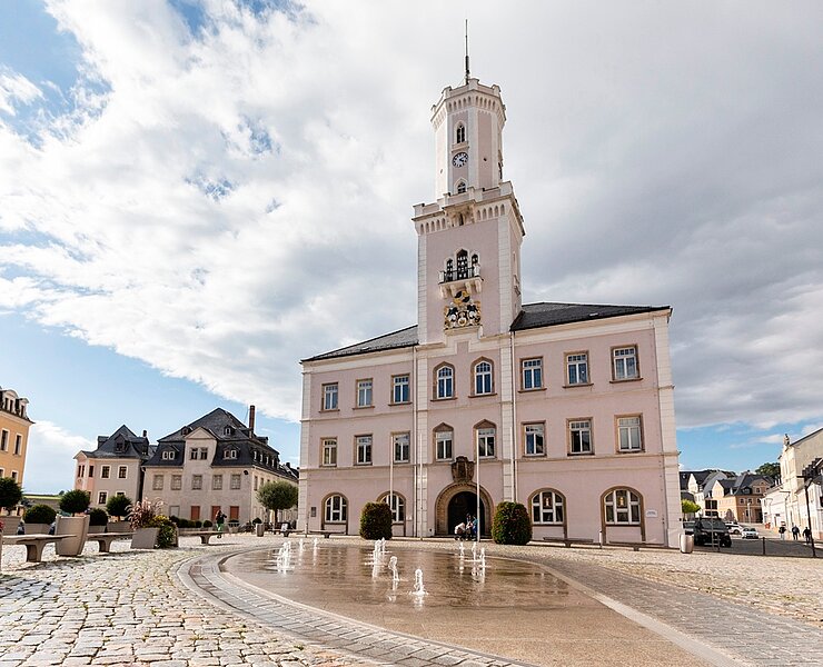 Historische Altstadt Schneeberg / Rathaus (J. Kugler)