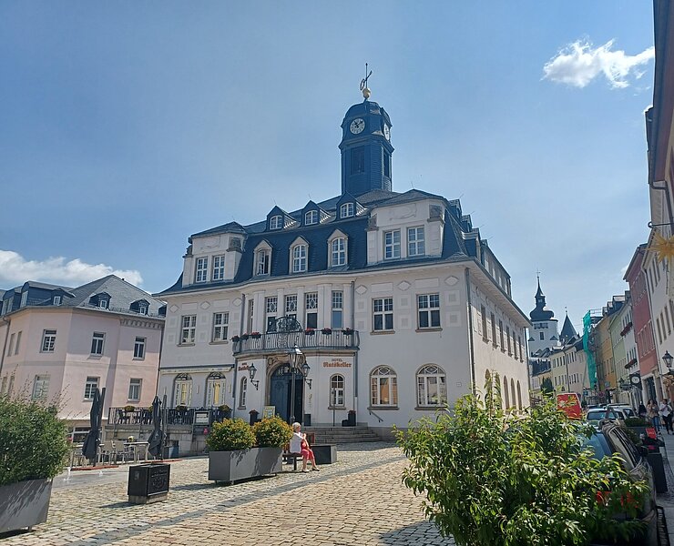 ehem. Rathaus Schwarzenberg (Wanderbarer Silberberg PM)