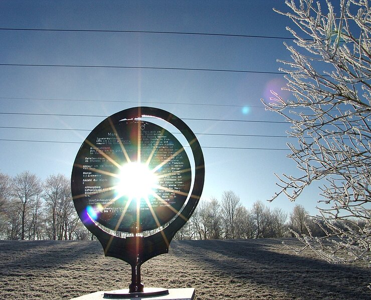 Planetenwanderweg im Winter (Stadtverwaltung Ehrenfriedersdorf)