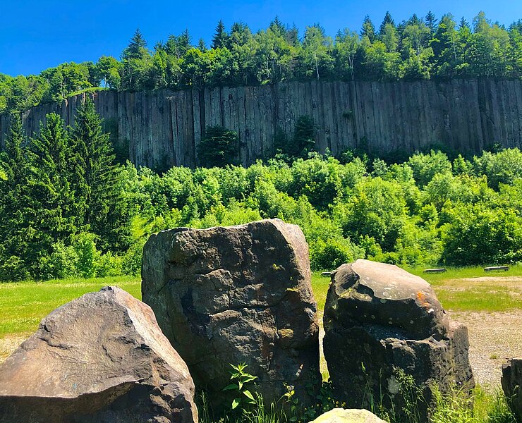 Orgelpfeifen, Steinbruch am Sommerlagerplatz am Scheibenberg (Andreas Göbel)