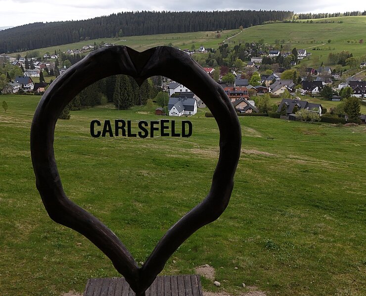 Blick über Carlsfeld mit Herz (D. Günther)