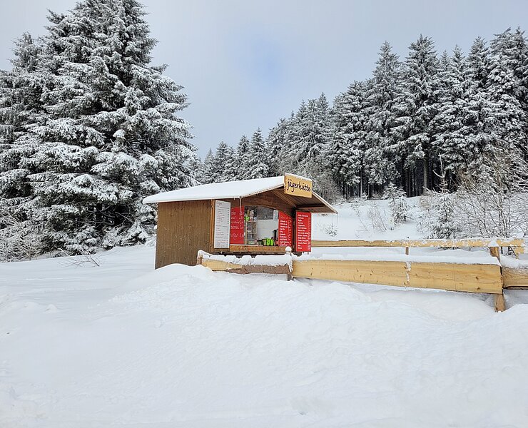 Jägerhütte an der Kammloipe in Schneckenstein ()