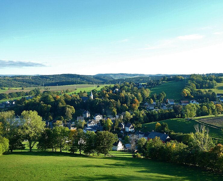 Ausblick vom Gelenauer Aussichtsturm (Kai Härtel, erlebnisschmiede-erzgebirge.de)