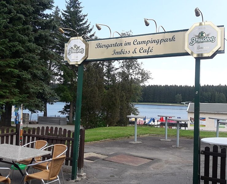 Biergarten im Campingpark (Sylvio Kern)