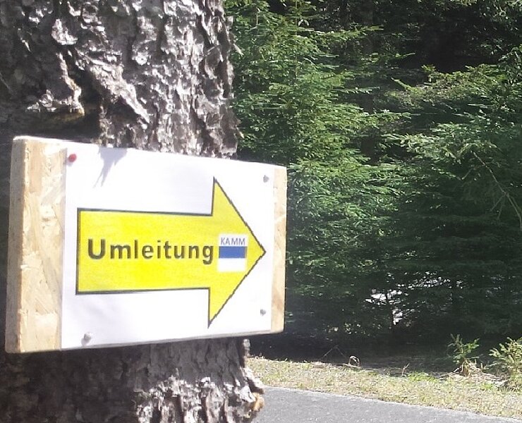 Umleitung Kammweg ()