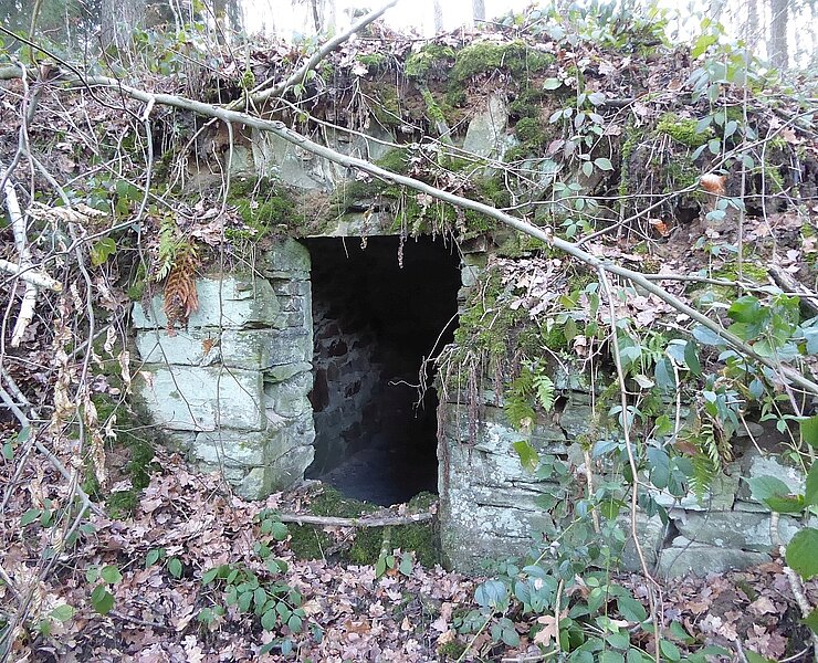 I. Lichtloch des Rothschönberger Stollns - Pulverkammer (Sabine Hönig, Verein Viertes Lichtloch)