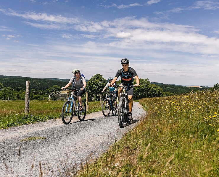 Radfahren in der Urlaubsregion Altenberg (Phillip Maethner)