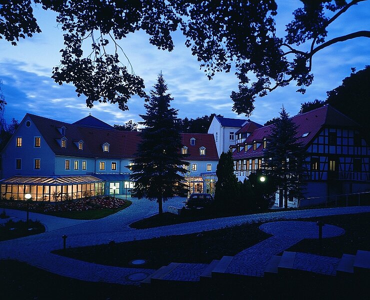 Abendaufnahme Hotel Schloss Schweinsburg (Schloss Schweinsburg)
