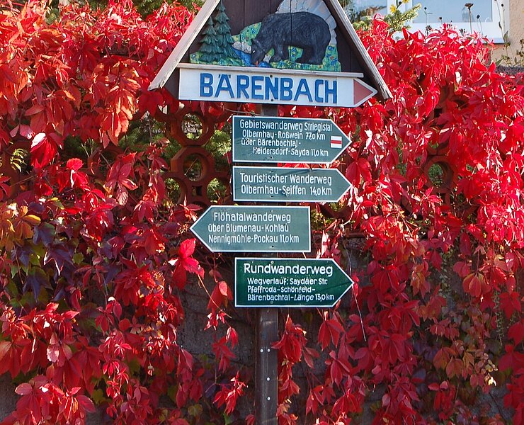 Wegweiser Bärenbachtal (Matthias Drechsel)