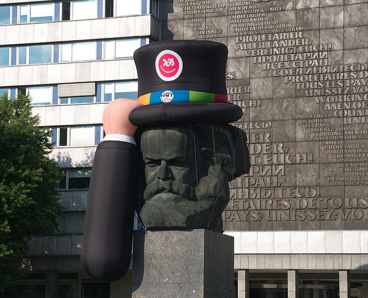 Karl-Marx-Monument in Chemnitz (Bastian Rakow)