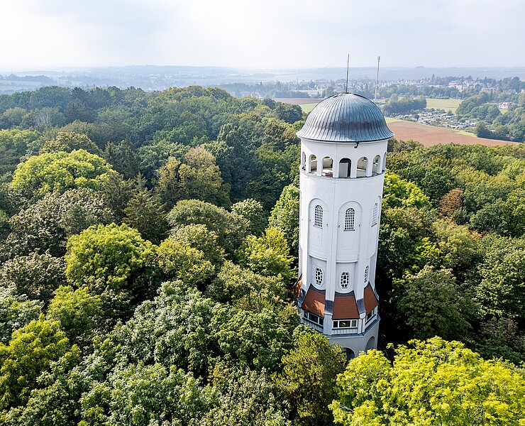 Taurasteinturm im Wettinhain Burgstädt (Oliver Göhler)