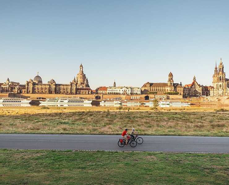 Elberadweg am Königsufer in Dresden (Felix Meyer)