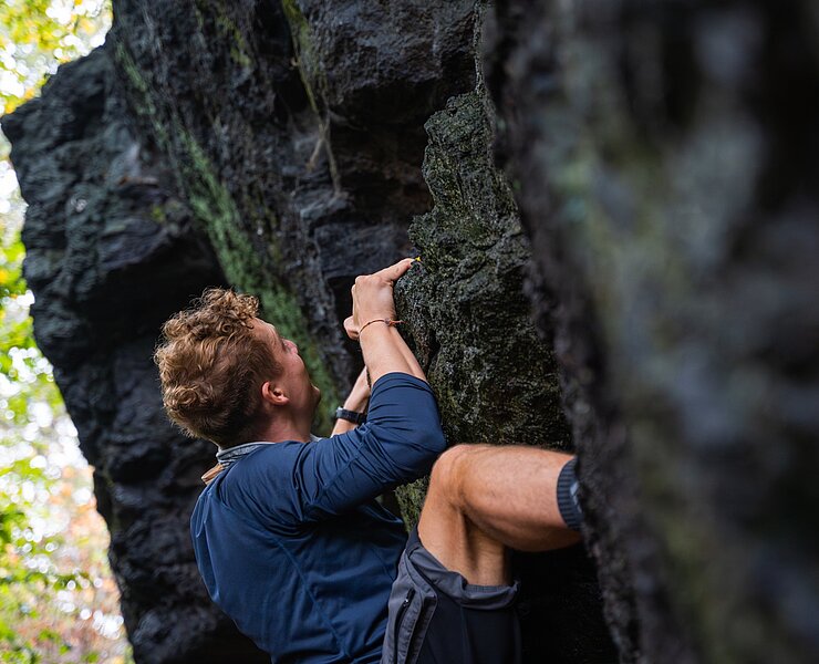 Bouldern Chemnitztal (Oliver Göhler)