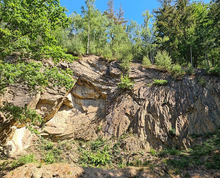 Nationales Geotop "Porphyrfächer" (GEOPARK Sachsens Mitte)