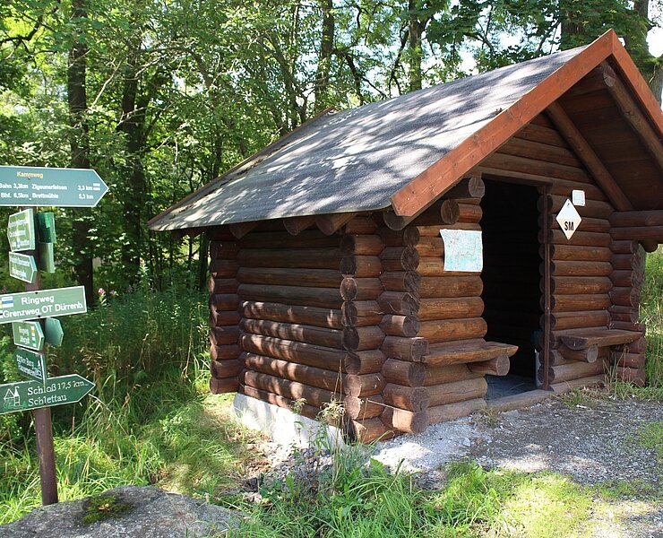 Schutzhütte am Ringweg Jöhstadt (Birgit Knöbel)