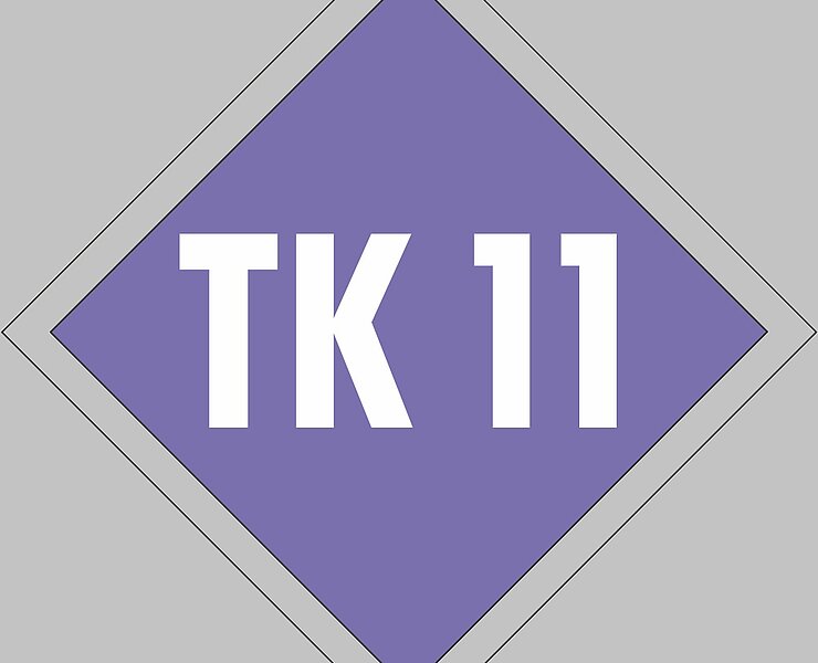 Schild Terrainkurweg 11 - TK11 ()