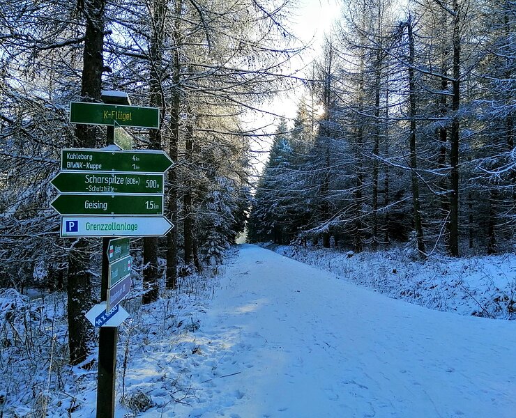 Winterwandern im Gebiet Scharspitze ()