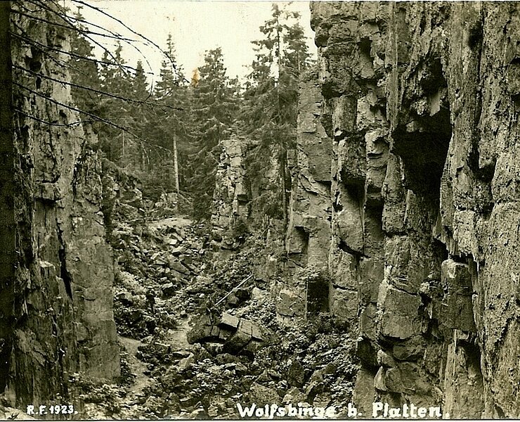 Bergbaulandschaft Platten - Wolfspinge 1923 (WFE GmbH Annaberg-Buchholz)
