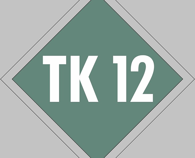 Schild Terrainkurweg 12 - TK12 ()