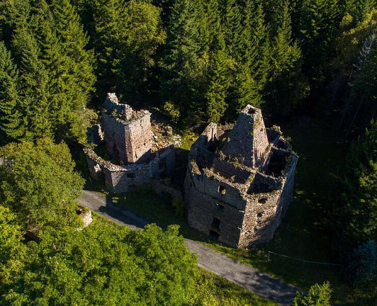 Kalkwerk in Háj bei Loučná pod Klínovcem (Montanregion Krušné hory - Erzgebirge, o.p.s.)