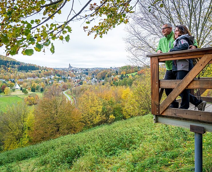 Biedenkopfblick Bad Schlema - Wanderbarer Silberberg (Dirk Rückschloss, pixore)
