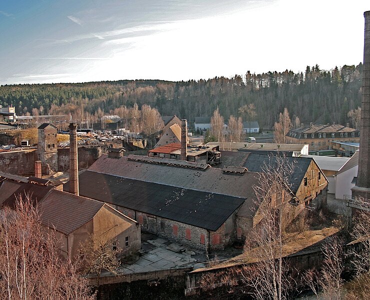 Hüttenkomplex Muldenhütten / Untere Muldener Hütte - Patinsonhütte und Zinkentsilberung (WFE GmbH Annaberg-Buchholz)