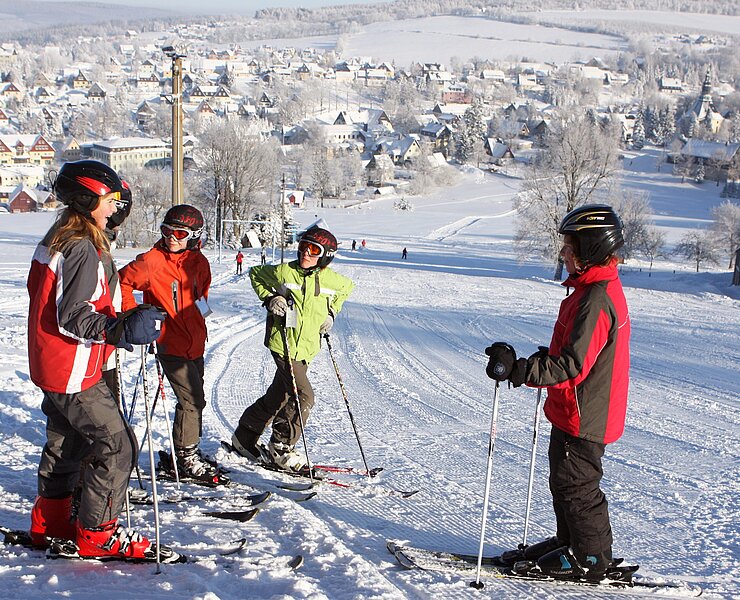 Kinderfreundliche Piste am Reicheltberg (Fotografin Eva Schalling, Seiffen)