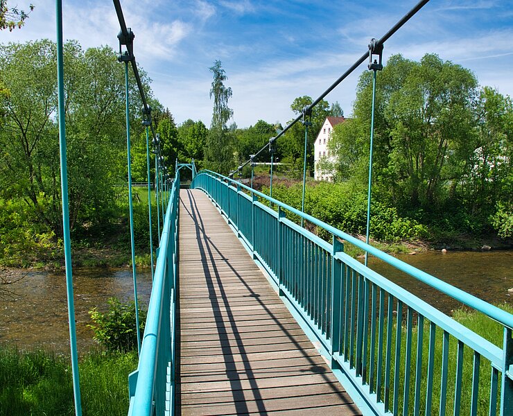Hängebrücke Thierbach-Zinnberg (Bastian Rakow)
