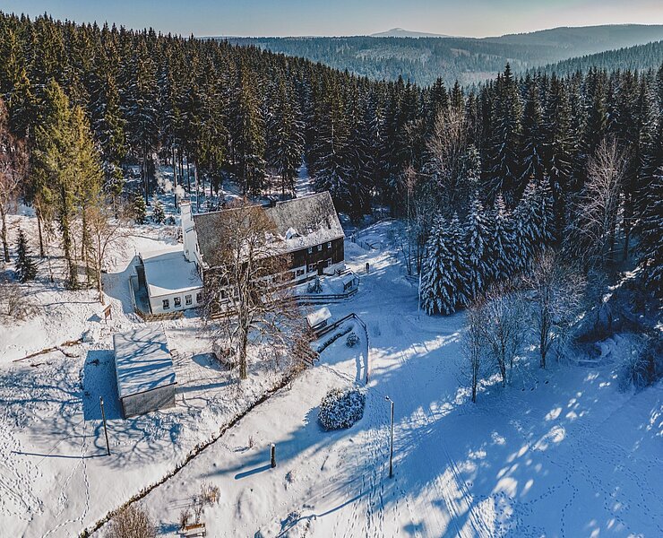 Jugendherberge Grumbach im Winter (DJH Redaktion)