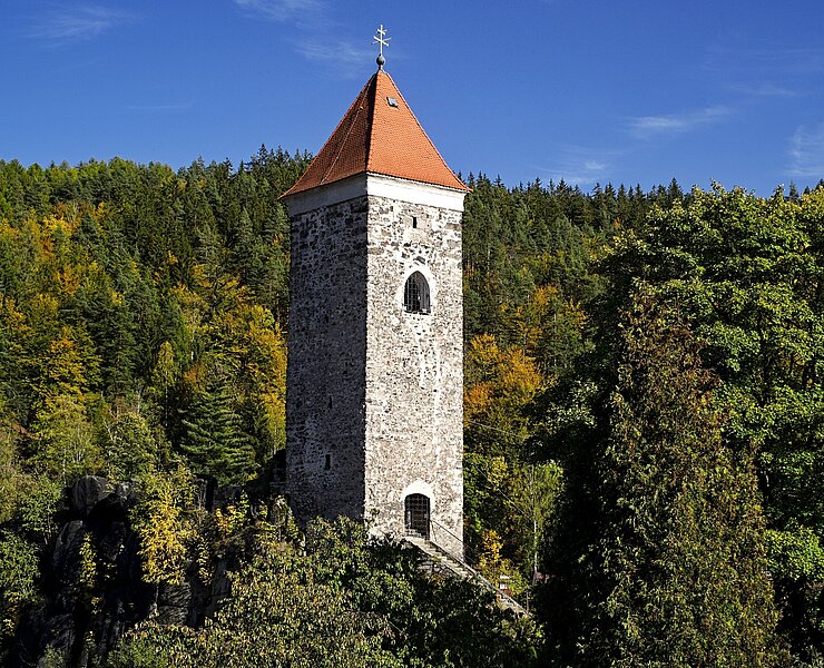 historischer Burgturm Nejdek (Neudek) (Jan Holakovský)