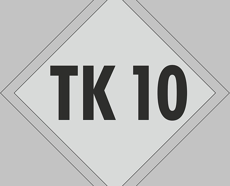 Schild Terrainkurweg 10 - TK10 ()