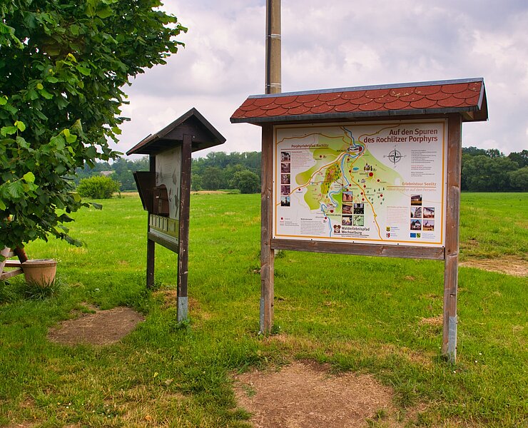 Übersichtstafel Hängebrücke Sörnzig (Bastian Rakow)