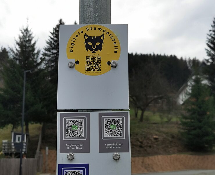 digitale Stempelstelle Herrenhof Erlahammer (Wanderbarer Silberberg PM)