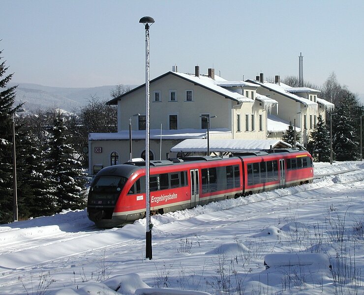 Am Bahnhof Olbernhau (Udo Brückner)