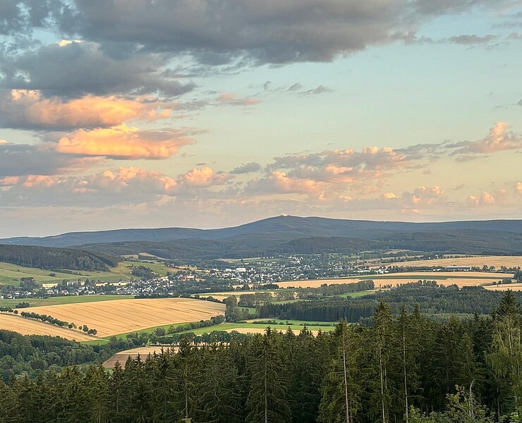 Blick auf Crottendorf/Fichtelberg ()