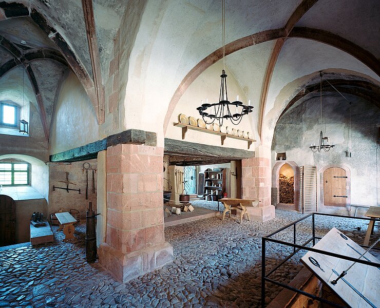Küche auf Schloss Rochlitz - Schlösser der Leipzig Region ()
