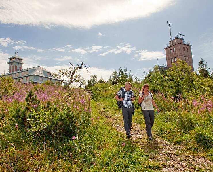 Wanderer am Fichtelberg ()